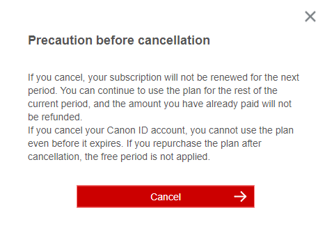 before cancel